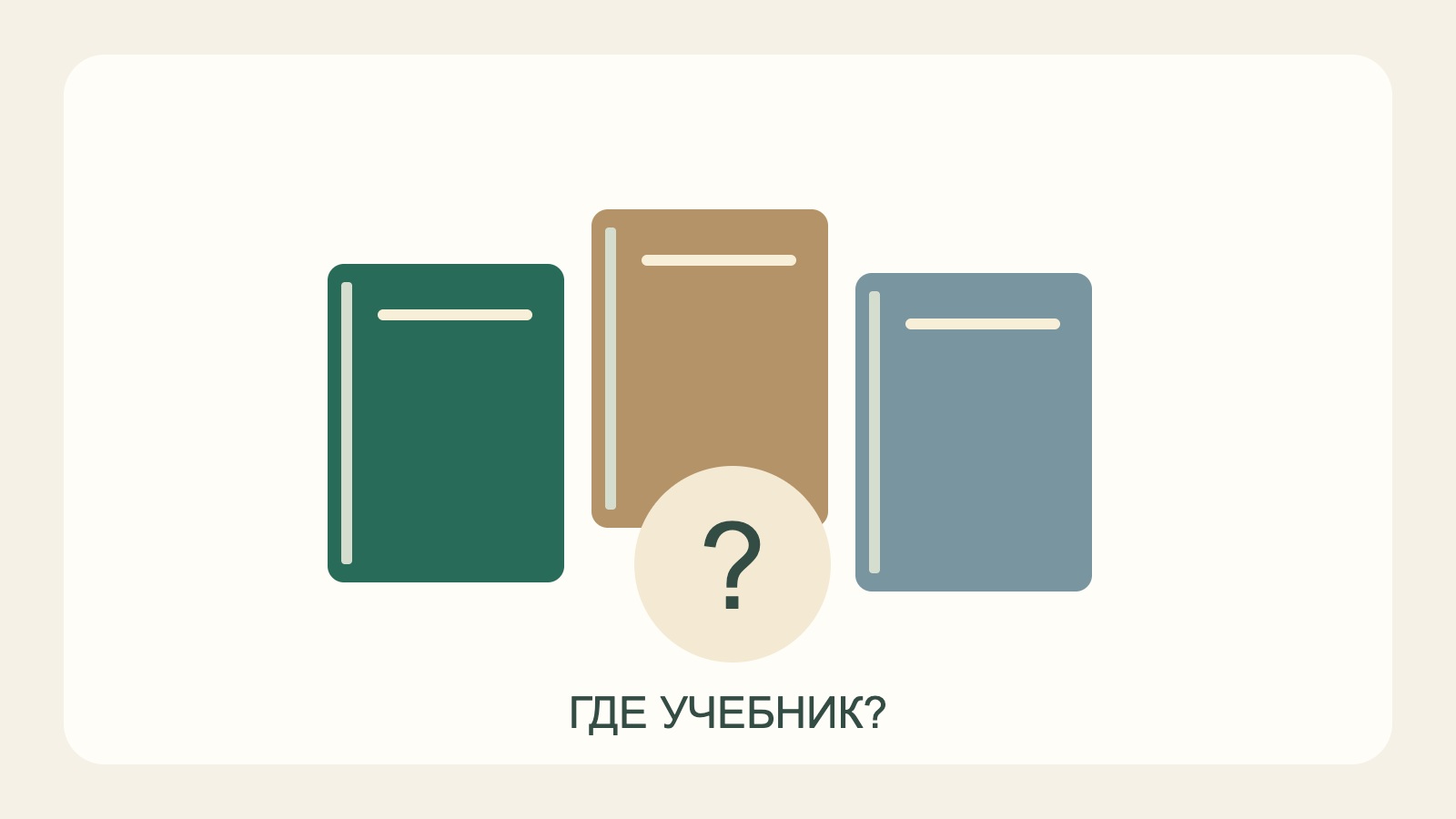 Книги и знак вопроса